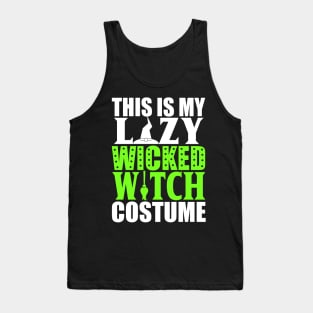 This Is My Lazy Wicked Witch Costume Tank Top